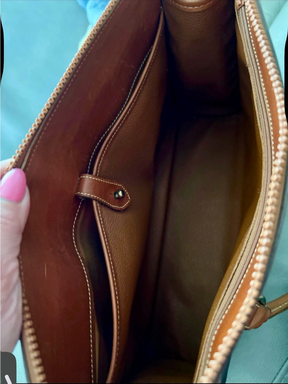 Vintage Dooney & Bourke  All-Weather Leather Shoulder with Crossbody Strap - Picture 8 of 9